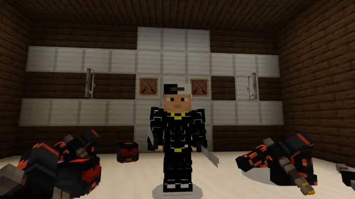 Катаны Дэдпула и поверженные враги