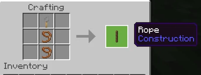 Дополнительный крафт веревки