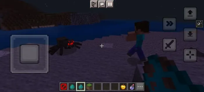 Битва между человеком и пауком