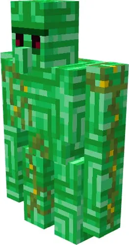 Голем из изумрудных блоков