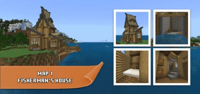 Дом рыбака на утесе и несколько комнат в нем