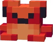 Красная светящийся лягушка