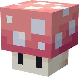 Розовый светящийся гриб