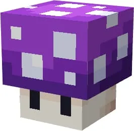 Фиолетовый светящийся гриб