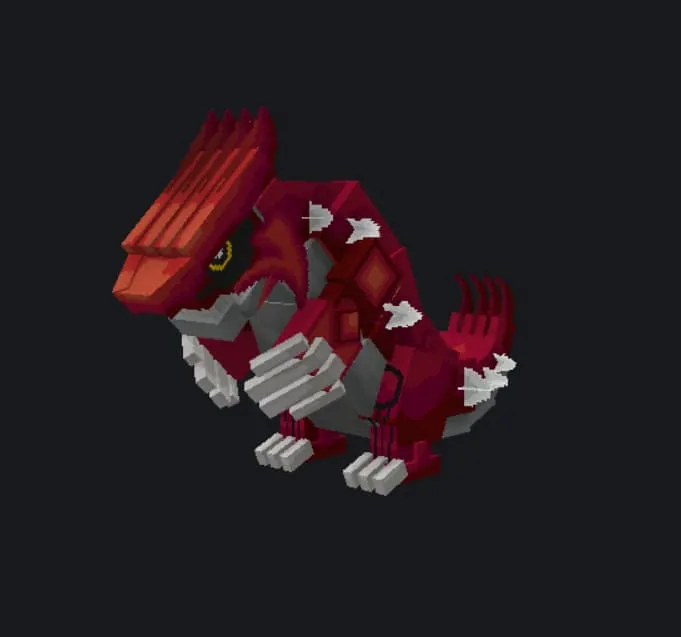 Моб в виде покемона Гроудон