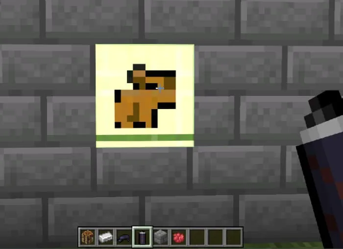 Рисунок оленя на стене