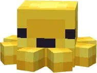 Золотой светящийся осьминог