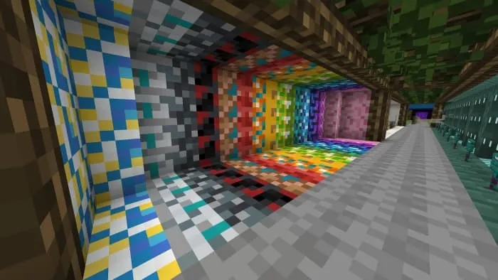 Минималистичные текстуры ярких блоков