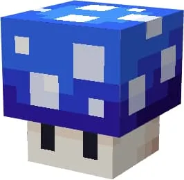 Синий светящийся гриб