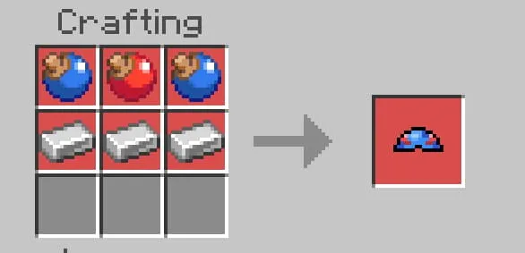 Крафт синей верхней части покебола