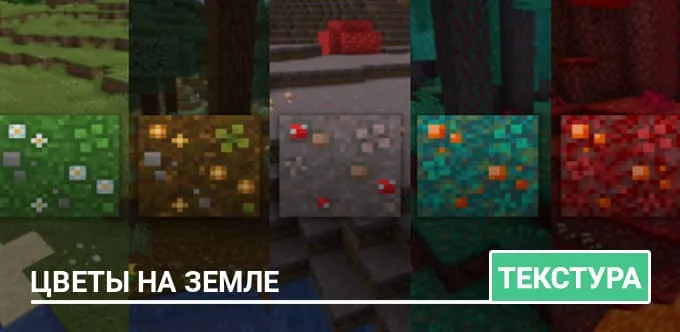 Текстуры: Цветы на земле