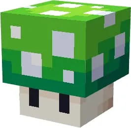 Зеленый светящийся гриб