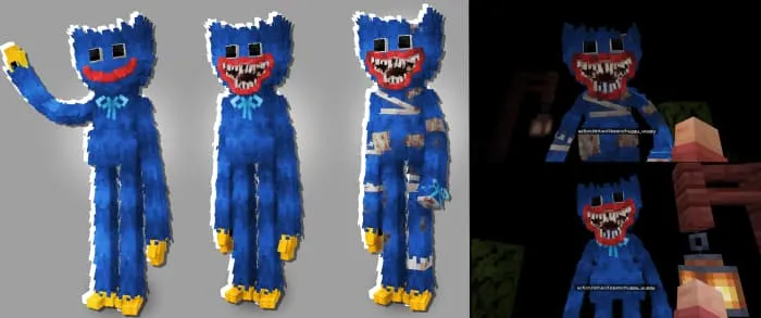 Хагги Вагги в полный рост и в разных состояниях