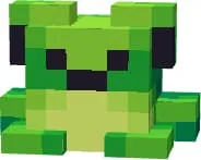 Зеленая светящийся лягушка