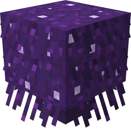 Фиолетовый кустарник искаженного леса