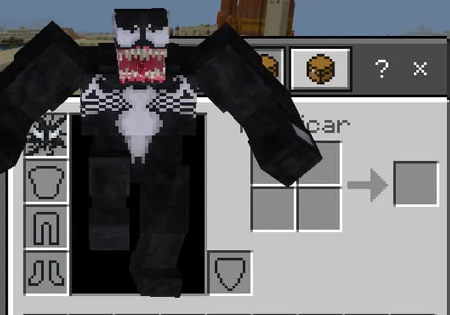 Расположение симбионта в инвентаре игрока