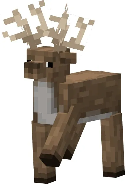 Олень с рогами