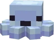 Серебряный светящийся осьминог