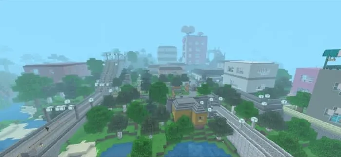 Вид на дома в городе