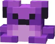 Фиолетовая светящийся лягушка