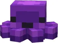 Фиолетовый светящийся осьминог