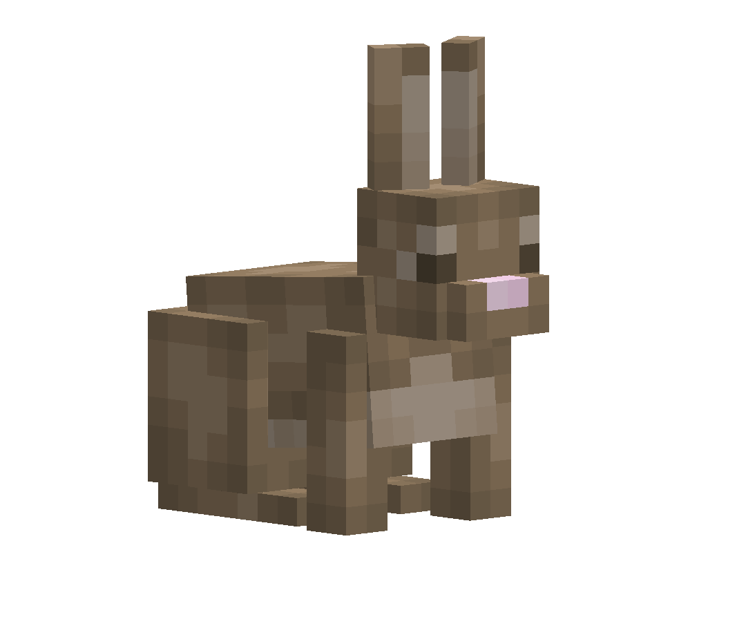 Различные окрасы кроликов в игре