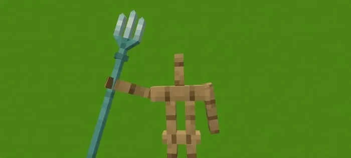 Детализированная модель трезубца