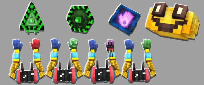 Механические руки, рюкзак и зарядные приспособления