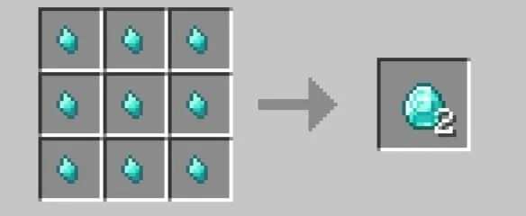 Крафт алмаза из осколков