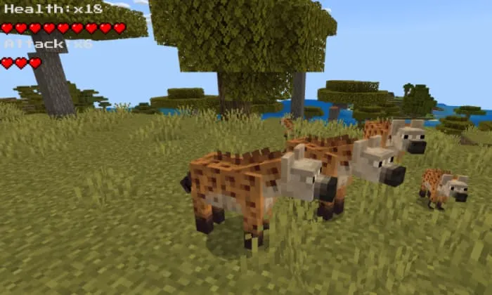 Хищные гиены в Саванне