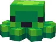 Зеленый светящийся осьминог