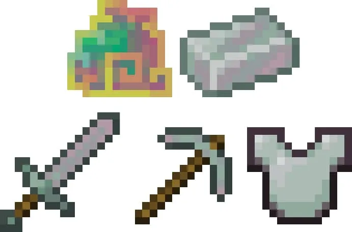 Висмут и висмутные инструменты и броня