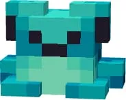 Темно-зеленая светящийся лягушка