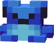 Синяя светящийся лягушка