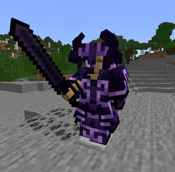 Полный комплект обсидиановой брони