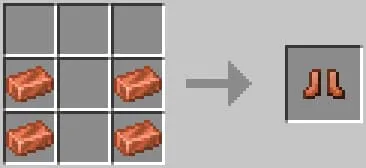 Крафт медных ботинок