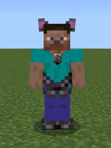 Ушки кота на игроке