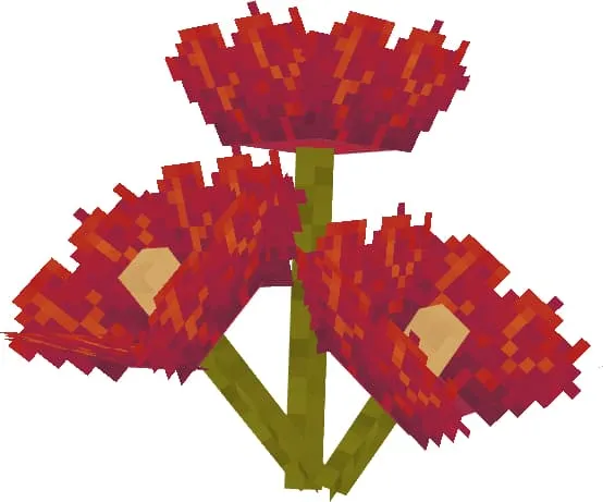 Красные цветы