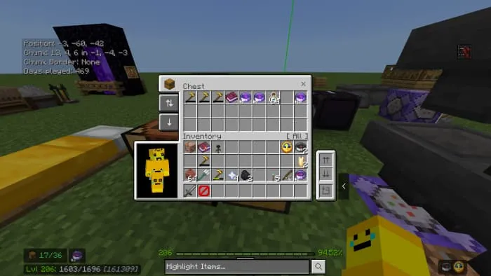 Новый вид инвентаря у сундука