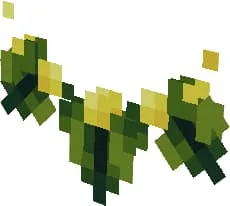 Гирлянда в виде зелёных листьев