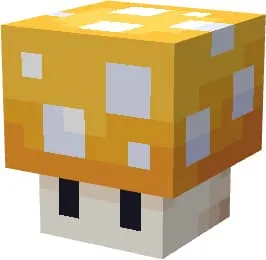 Темно-желтый светящийся гриб