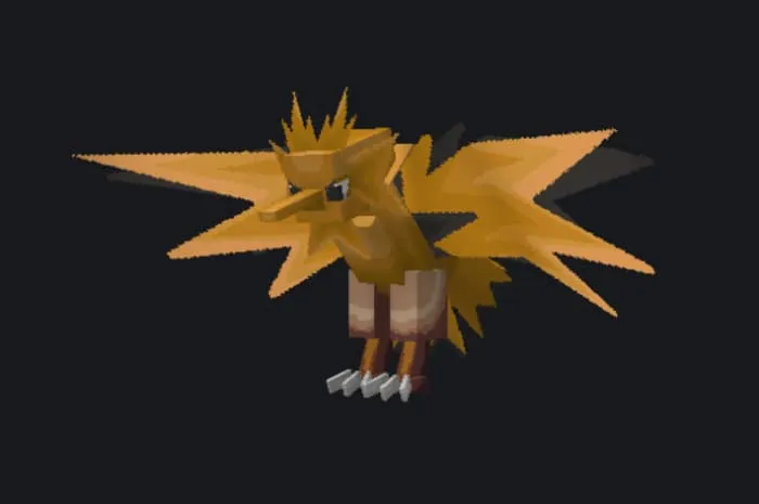 Моб в виде покемона Запдос