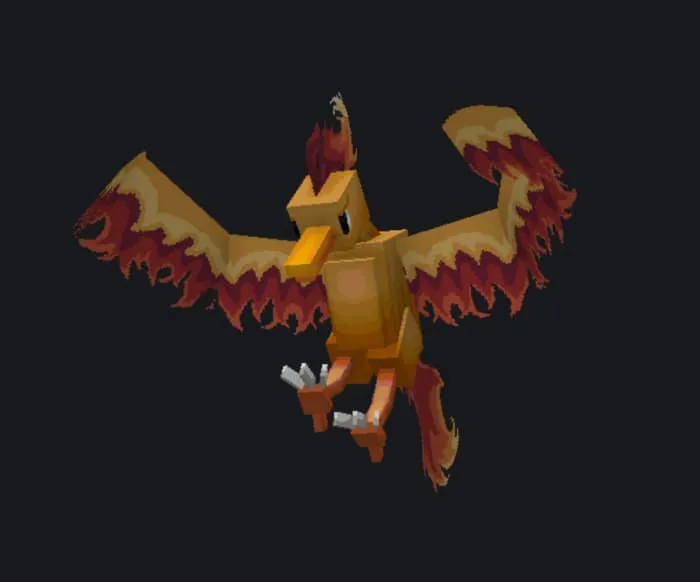 Моб в виде покемона Молтрес