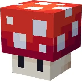 Красный светящийся гриб