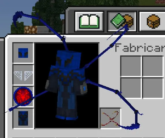 Паучьи руки на игроке