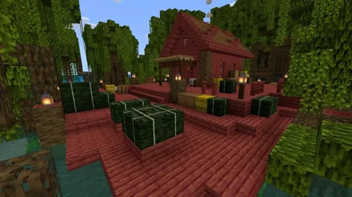 Заброшенная хижина, укрытая в мангровых зарослях