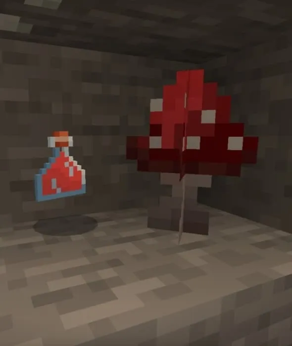 Красный гриб и зелье