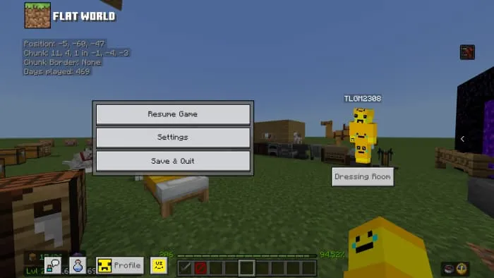 Новый вид экрана паузы