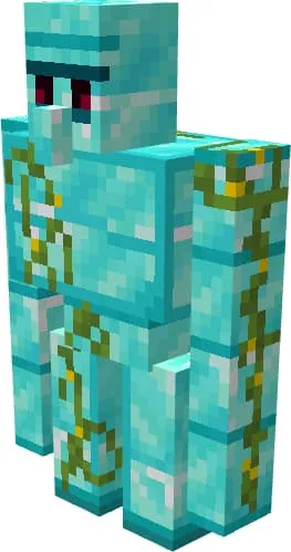 Страж деревни из алмазных блоков