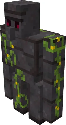 Полностью незеритовый голем в черном цвете